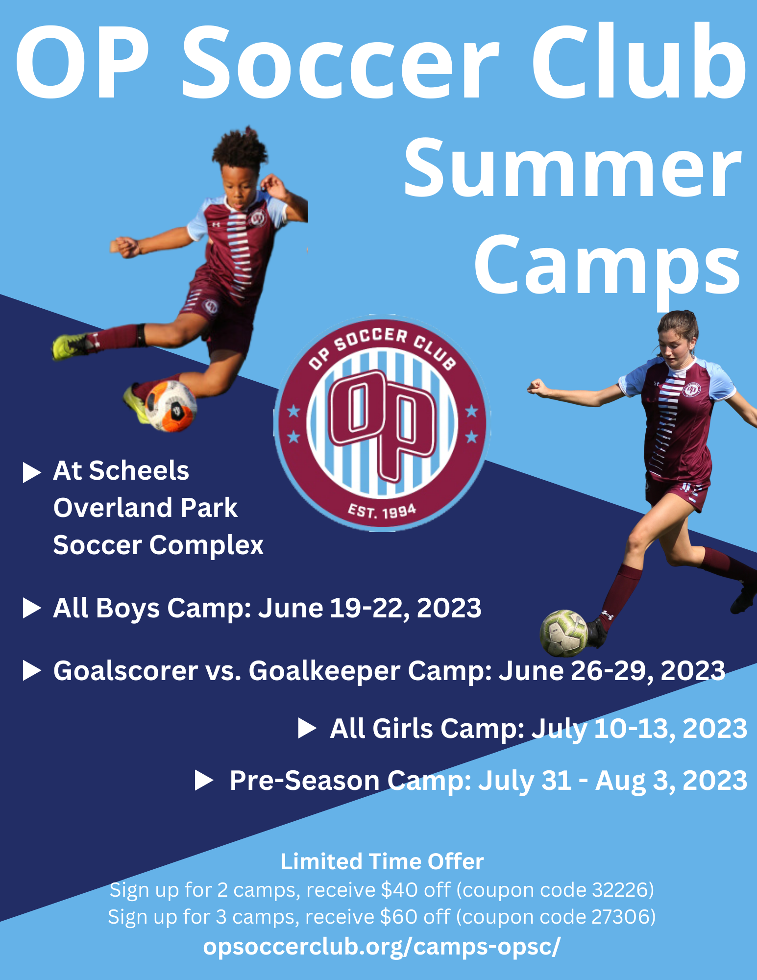 Soccer Camps 2023 OP Soccer Club